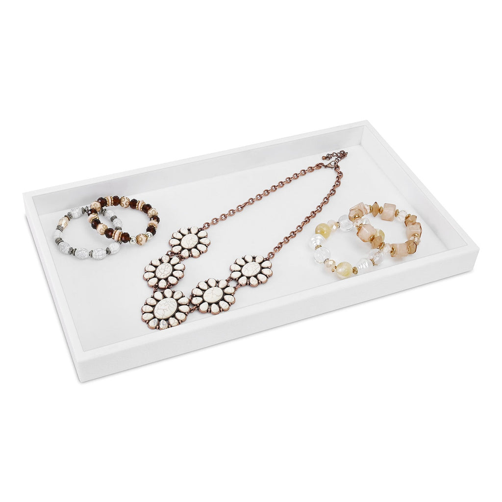 #1-1P (W) Stackable Plastic Tray, No insert Included