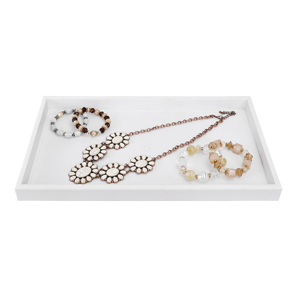 #1-1P (W) Stackable Plastic Tray, No insert Included