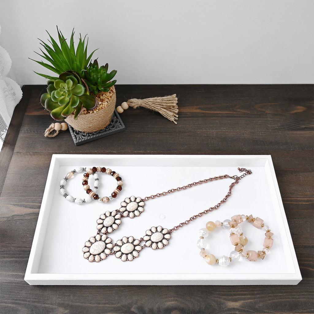 #1-1P (W) Stackable Plastic Tray, No insert Included