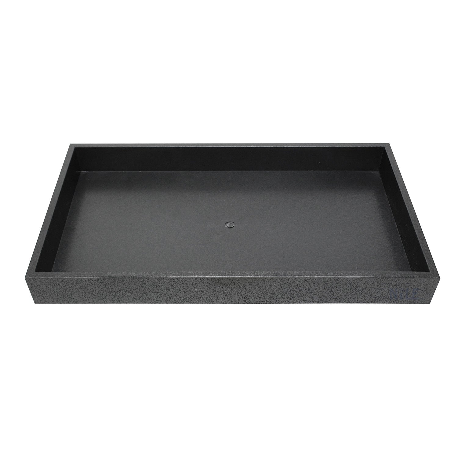 #1-2P Stackable Plastic Tray, Black