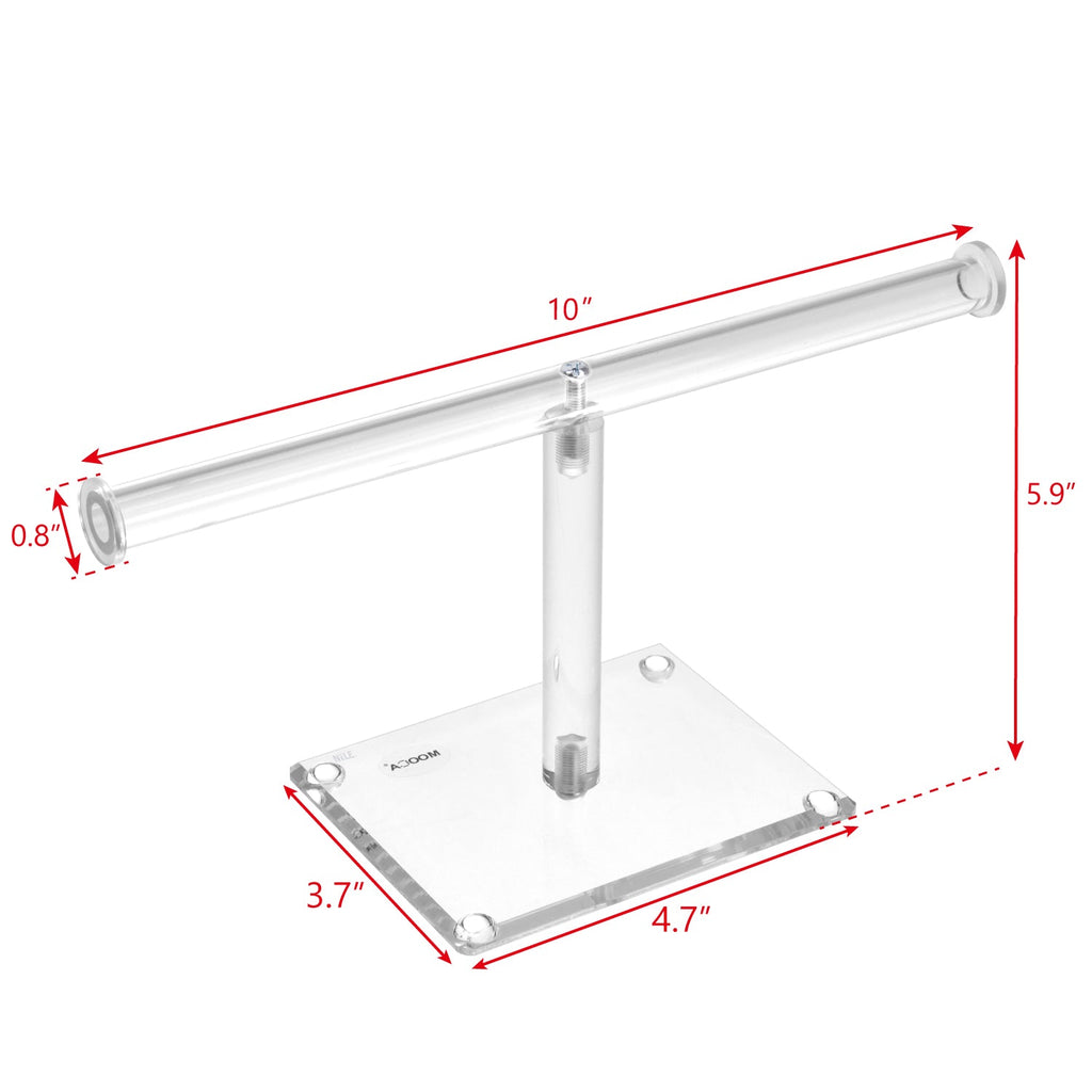 #1329 Acrylic T-Bar Necklace and Bracelet Display