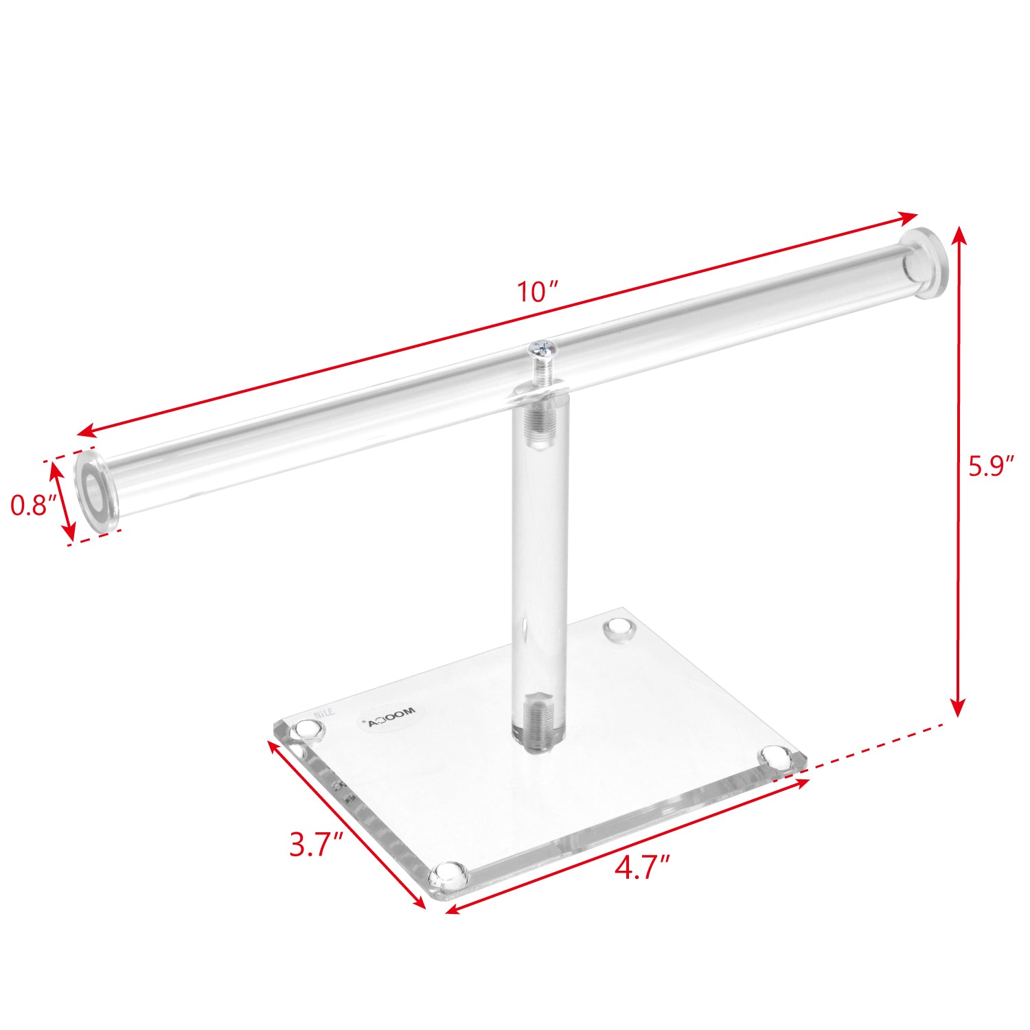 #1329 Acrylic T-Bar Necklace and Bracelet Display