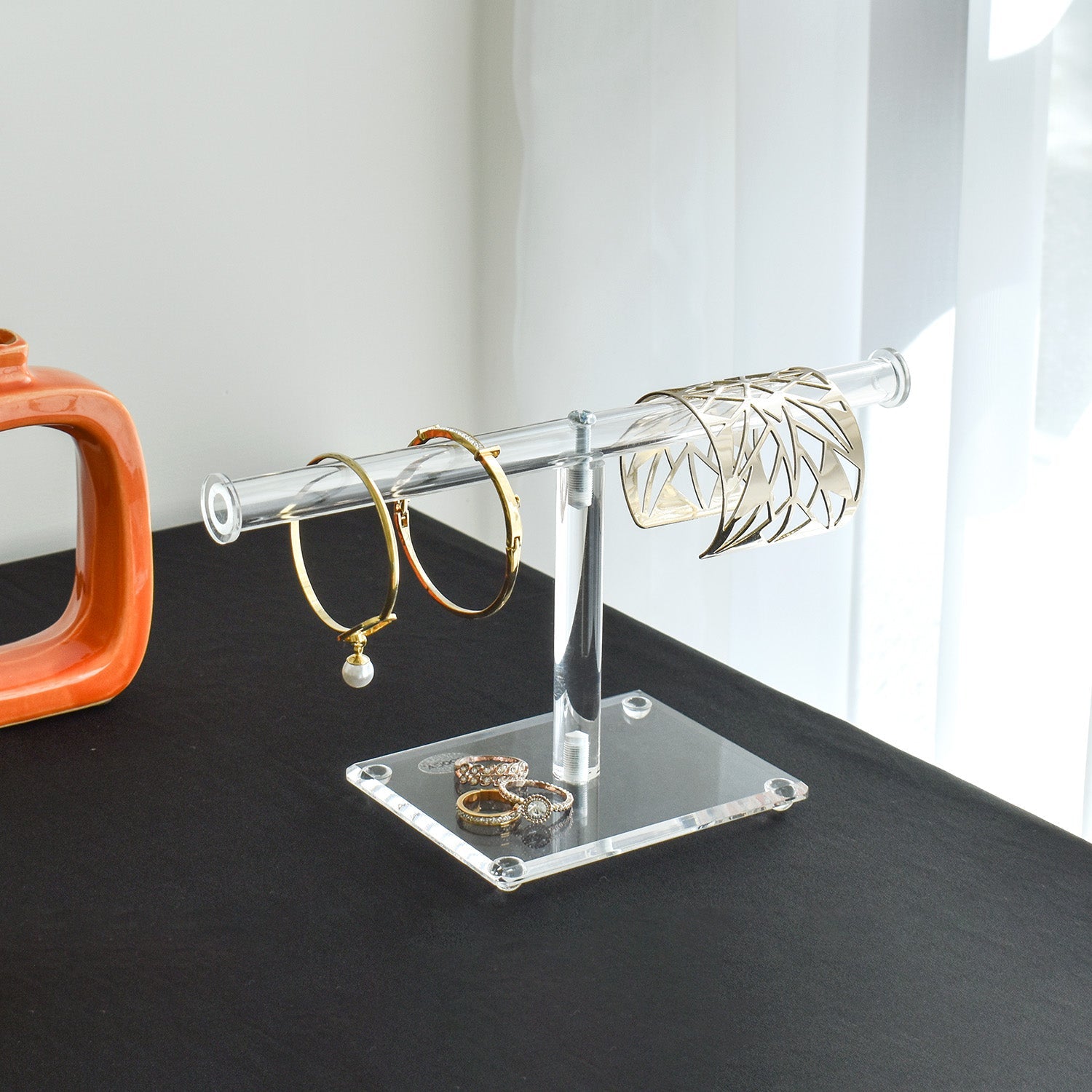 #1329 Acrylic T-Bar Necklace and Bracelet Display