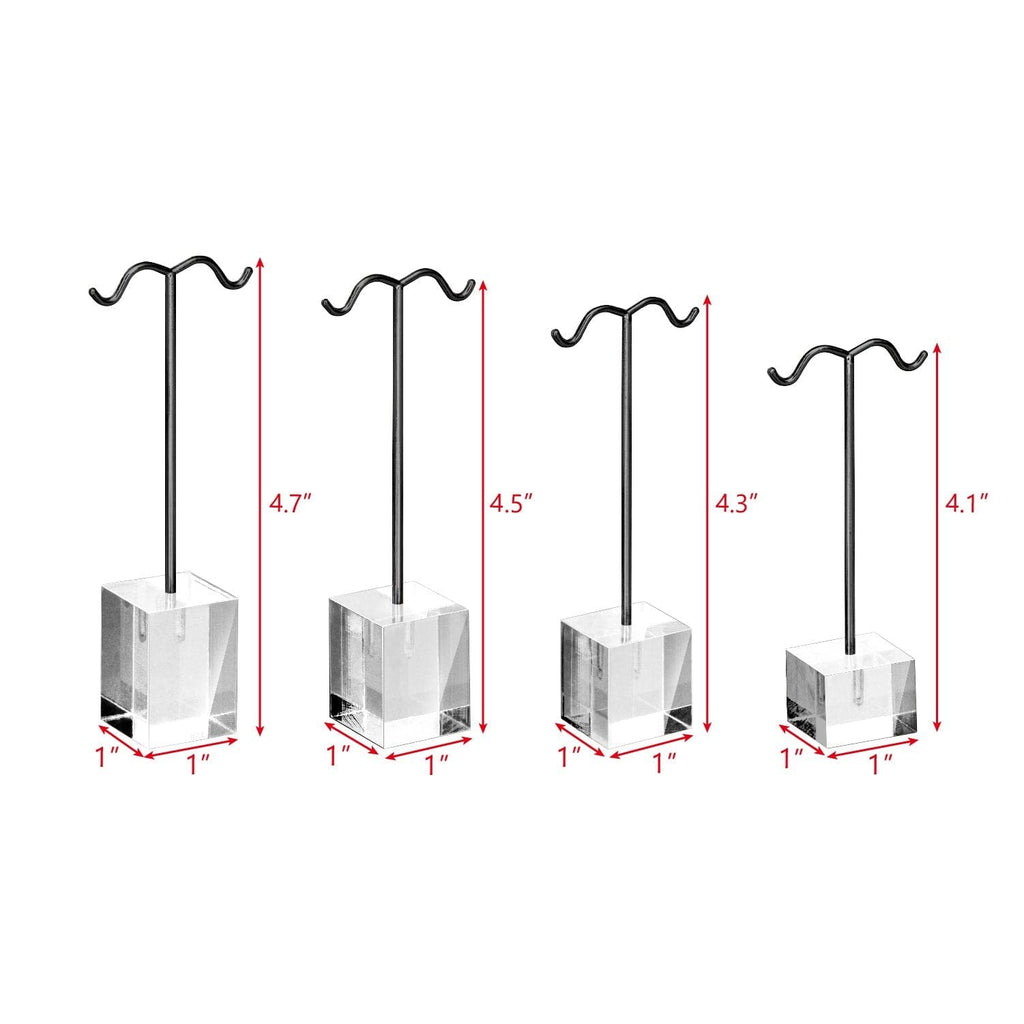 #1407 4 Pcs Set Acrylic Earring Display Stand Acrylic Earrings Stand