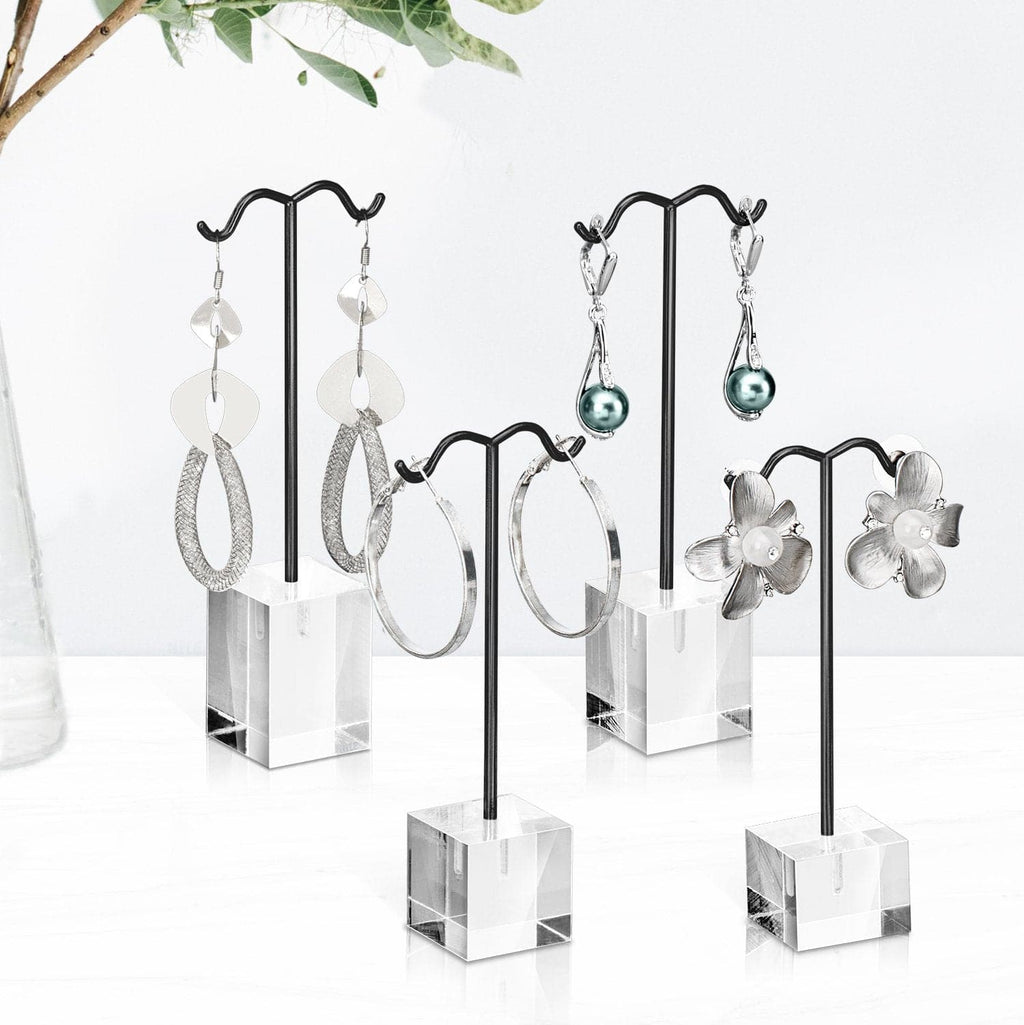 #1407 4 Pcs Set Acrylic Earring Display Stand Acrylic Earrings Stand