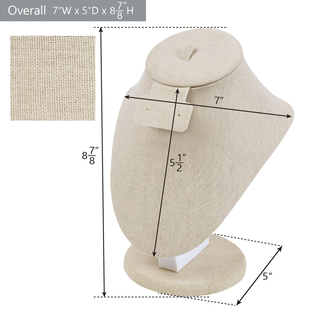 #185-1-LNT Combination Jewelry Display Bust for Necklace, Ring, and Earring