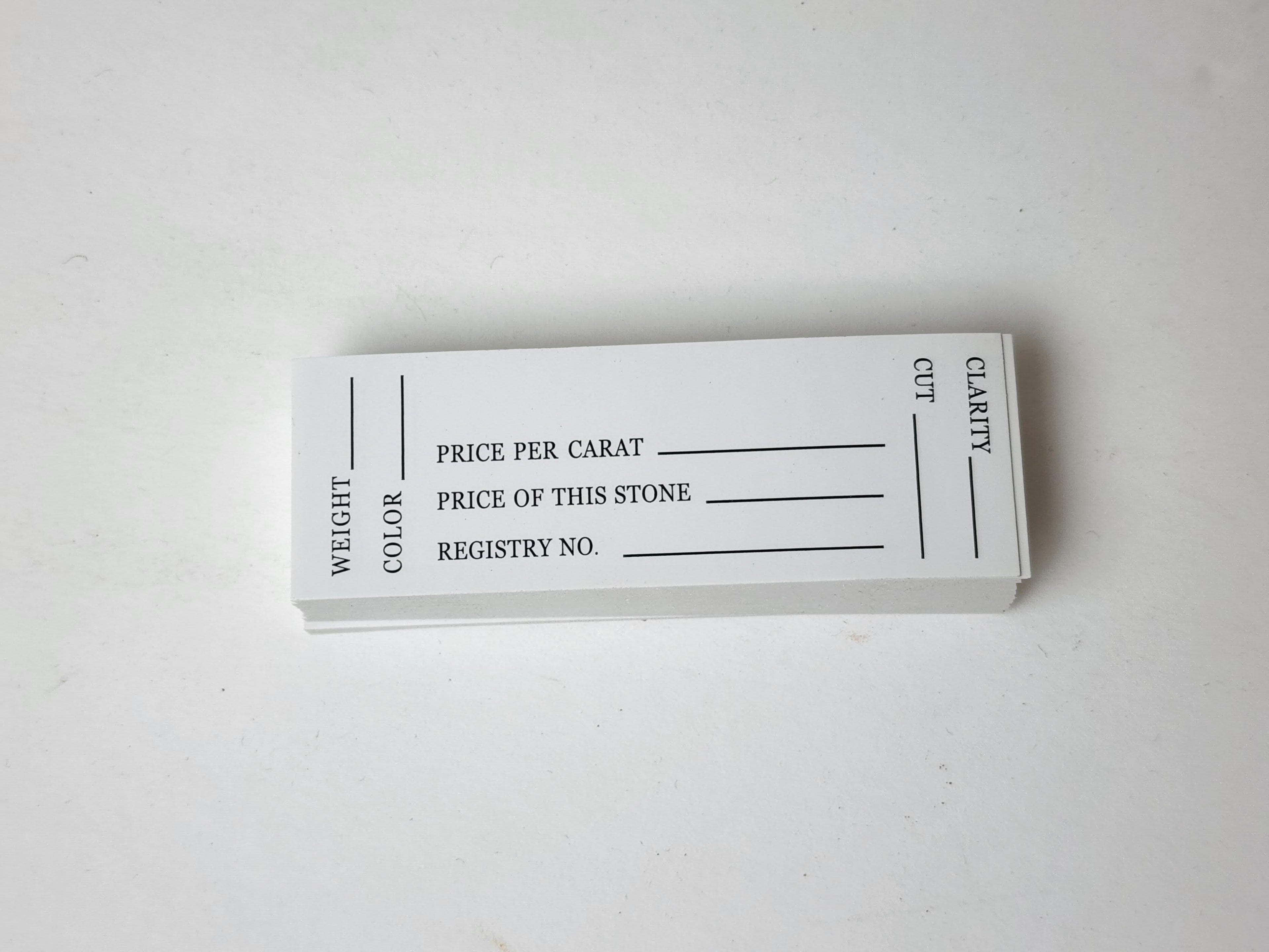 # PA Gemstone paper card for #1305 gemstone display box