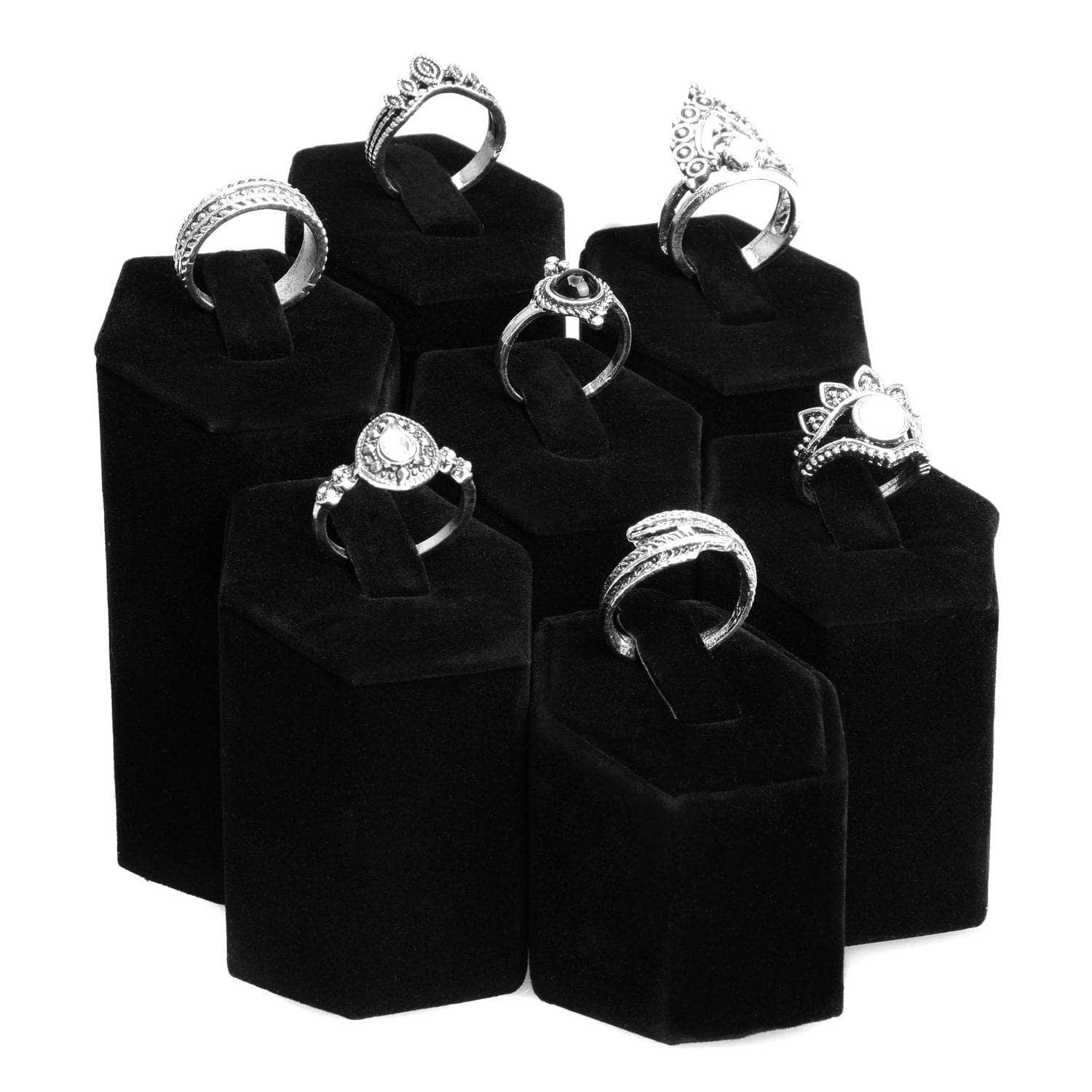 #202 Ring Pedestals Display Set