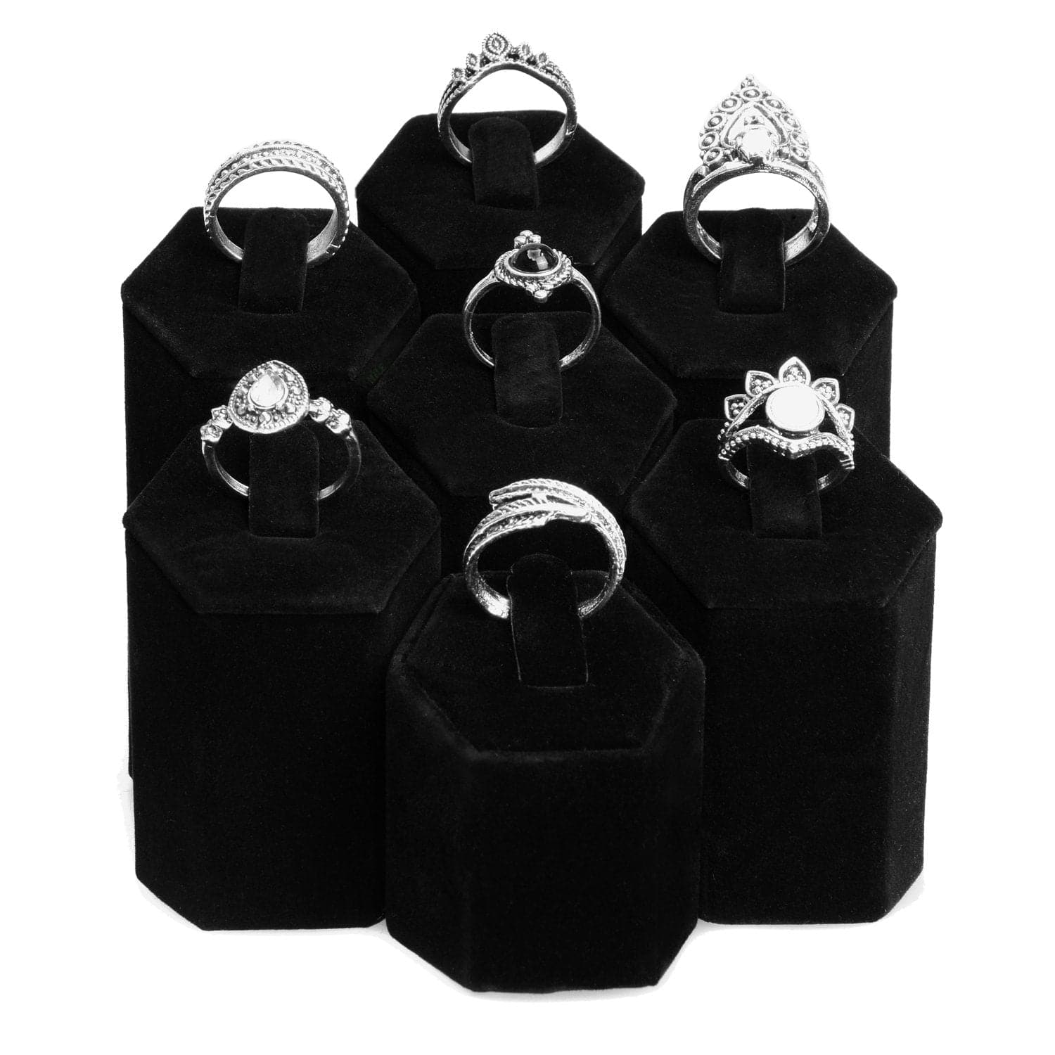 #202 Ring Pedestals Display Set