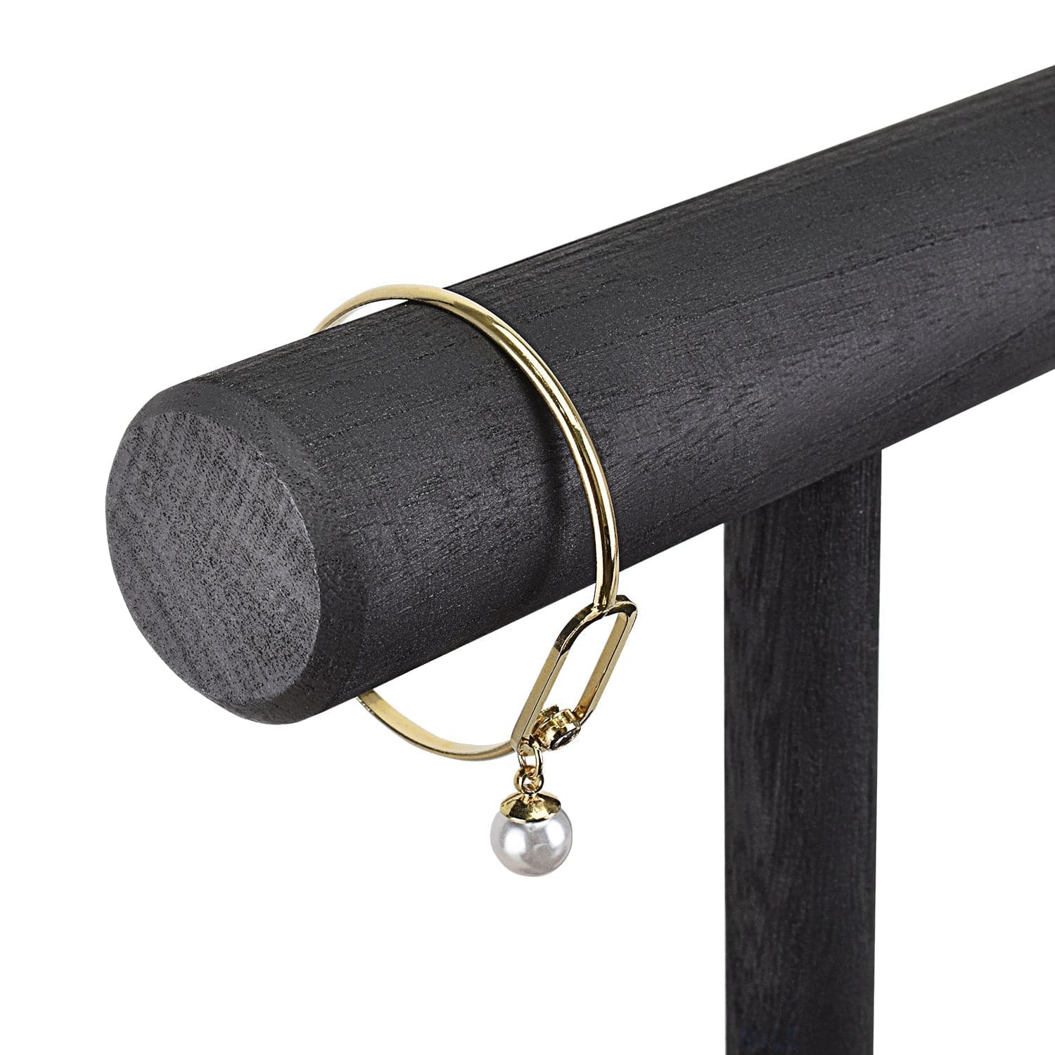 #218-1CW 2 Tier Wooden T Bar Jewelry and Watch Display