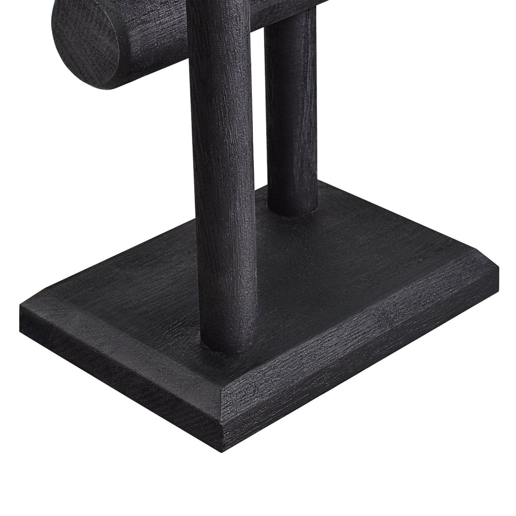 #218-1CW 2 Tier Wooden T Bar Jewelry and Watch Display