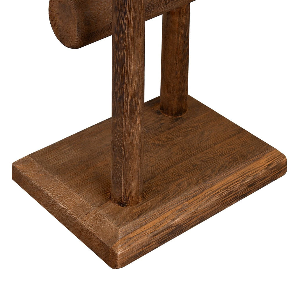 #218-1CW 2 Tier Wooden T Bar Jewelry and Watch Display