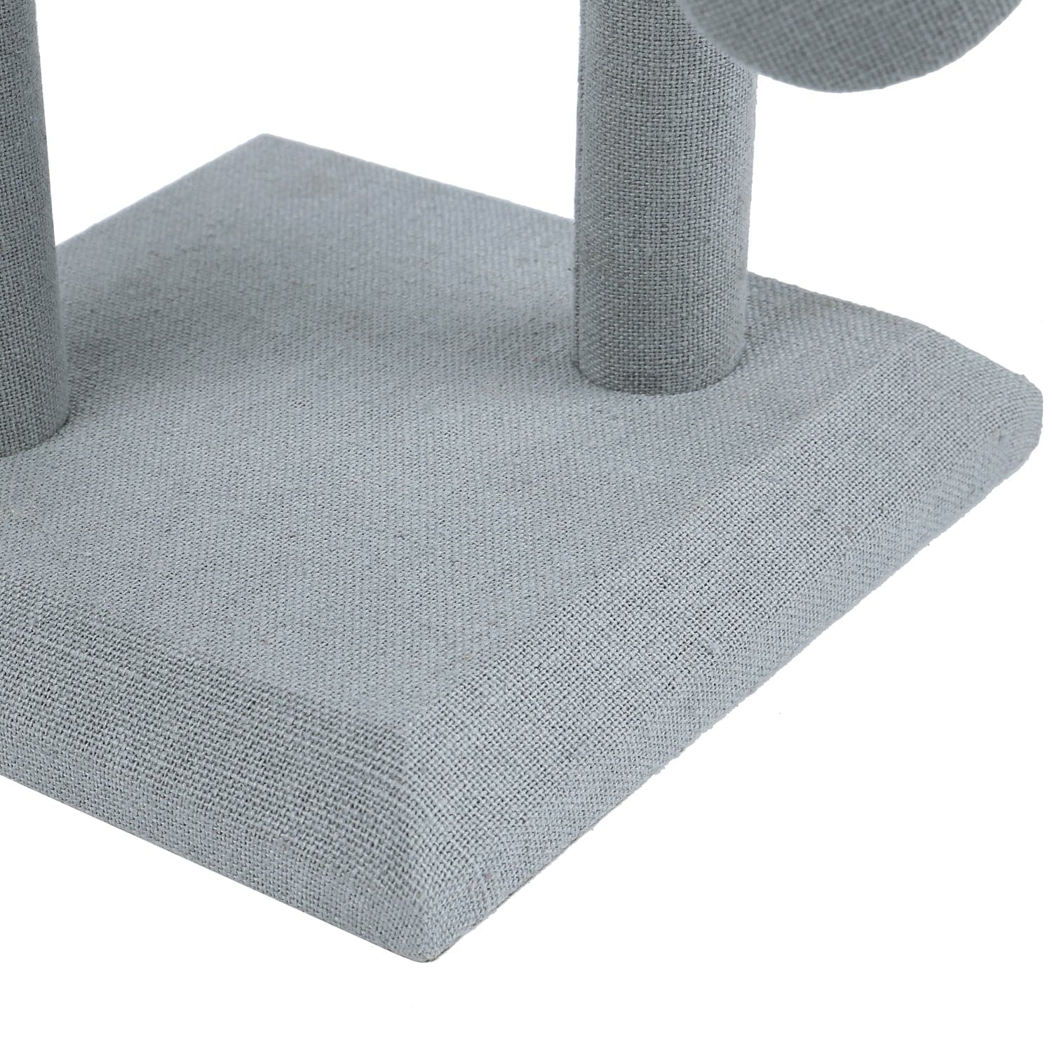 #218  2 Tier Wooden Jewelry Display T-Bar, Dim Grey Linen Color