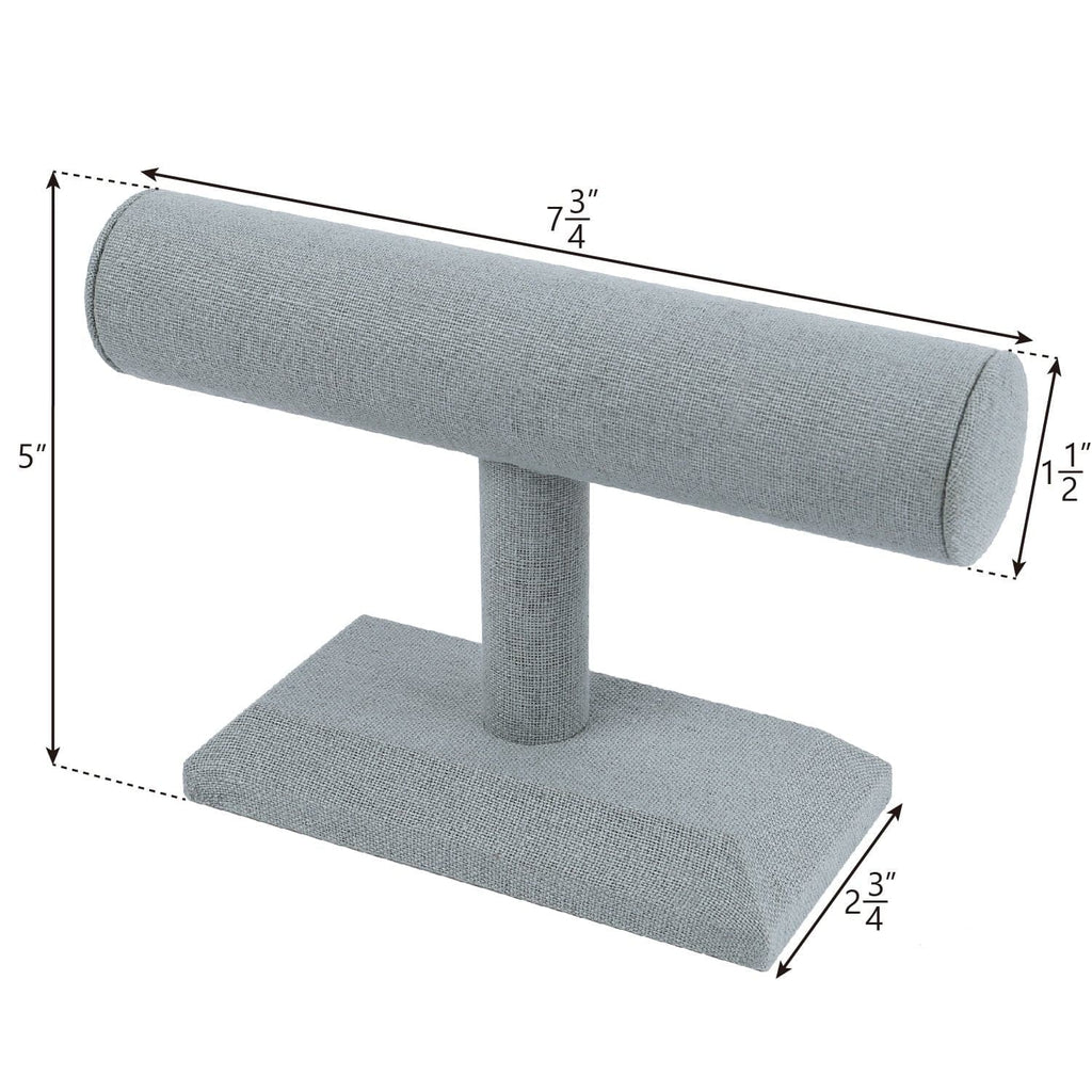 #219-LNLTG Linen Covered Wood Jewelry Display