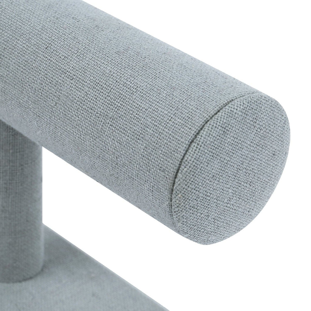 #219-LNLTG Linen Covered Wood Jewelry Display