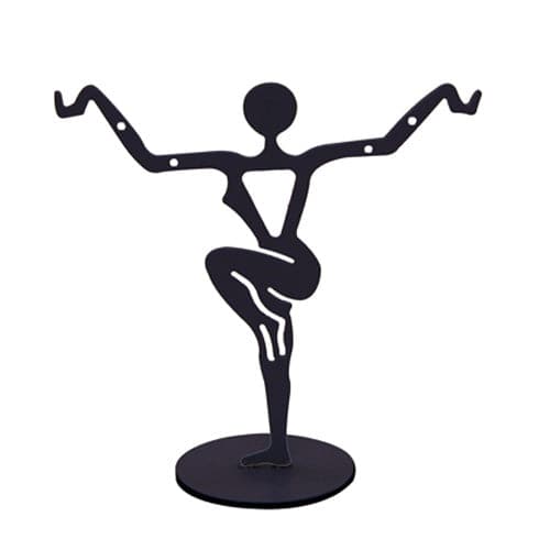 #251-111 (BK) Small Dancer Earring Stand (BK)- 3 3/8" x 3 1/4"H
