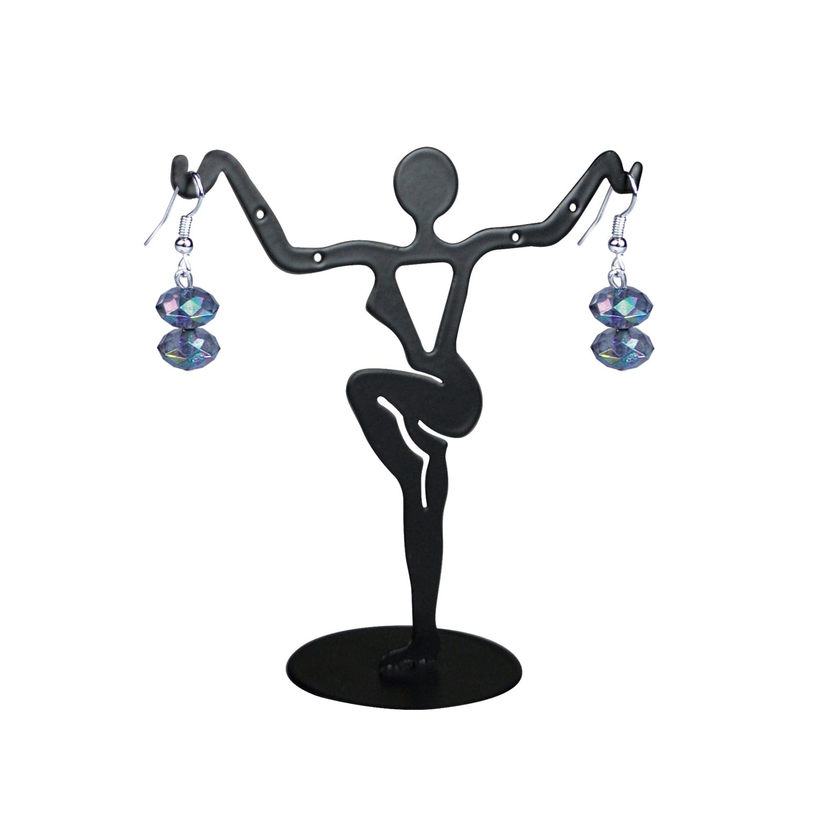 #251-111 (BK) Small Dancer Earring Stand (BK)- 3 3/8" x 3 1/4"H