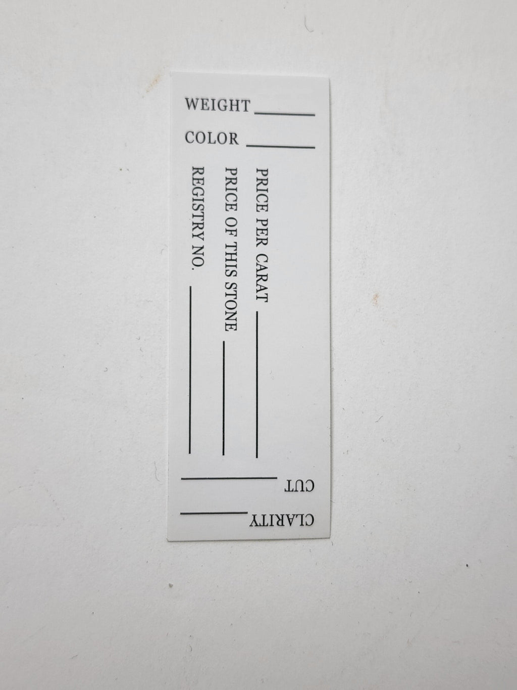 # PA Gemstone paper card for #1305 gemstone display box