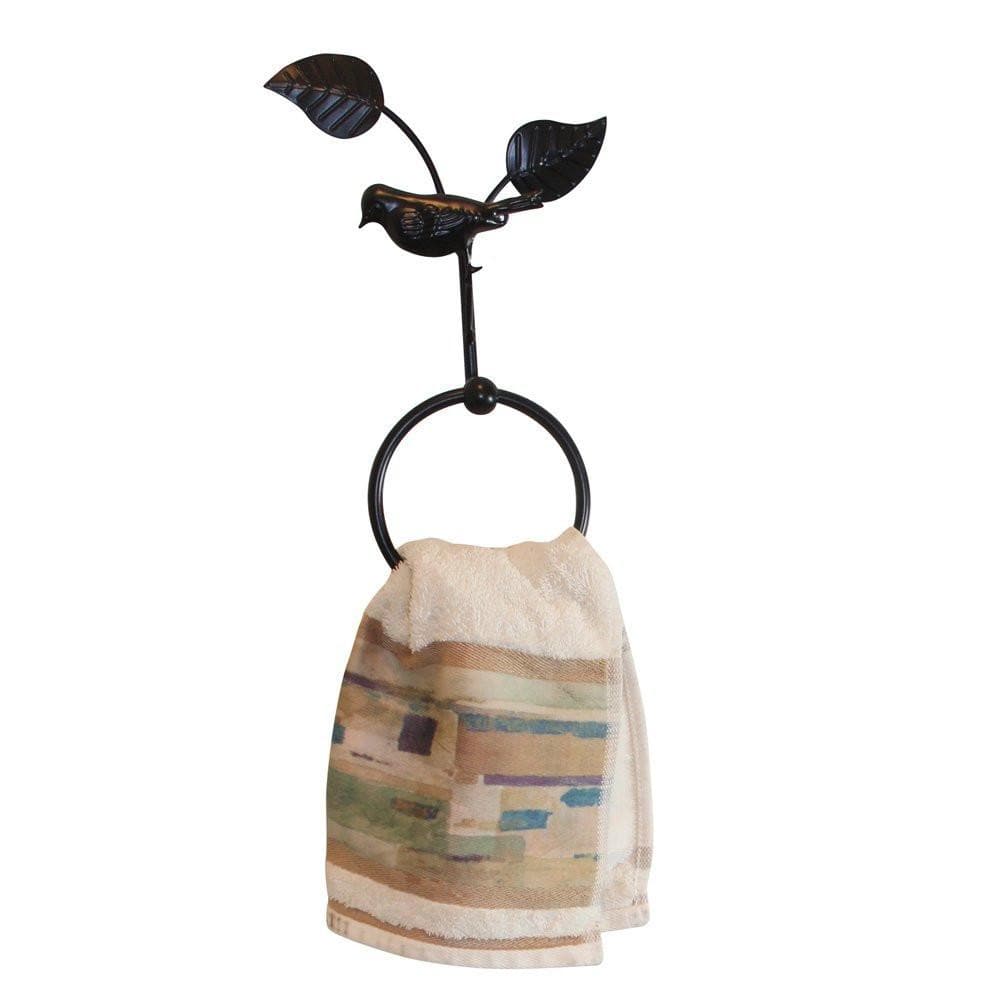 #HOMC6001 Home Decor Bathroom Black Metal Wire Wall Rack