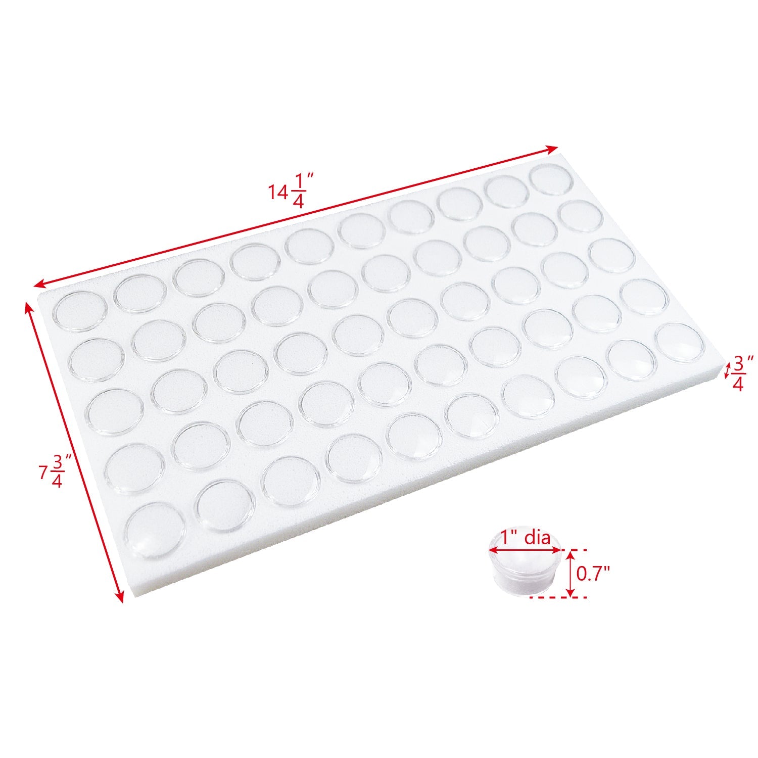 #83-2 (50) Gemstone Jar Tray Liner