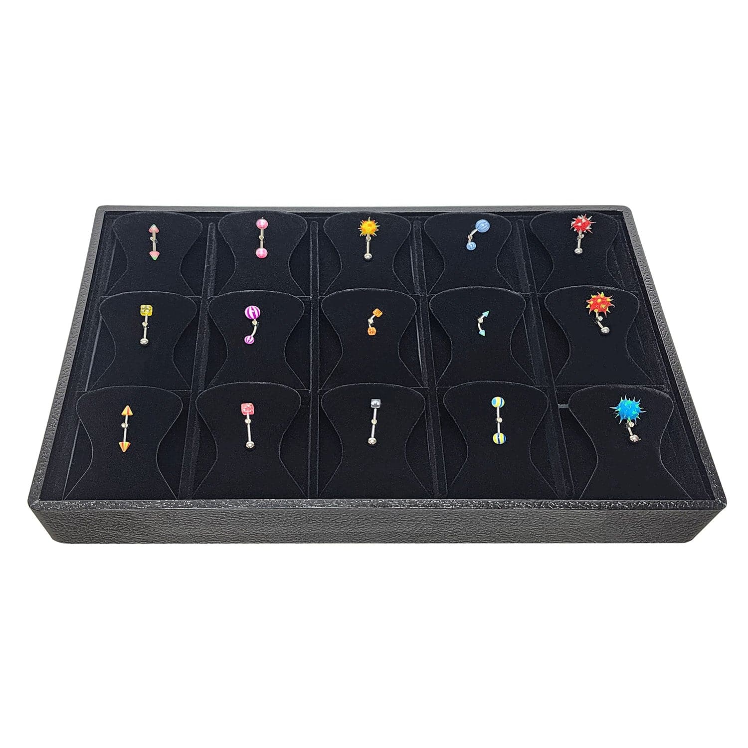 #BJ1215V-BK Body Jewelry Display Tray w/clips