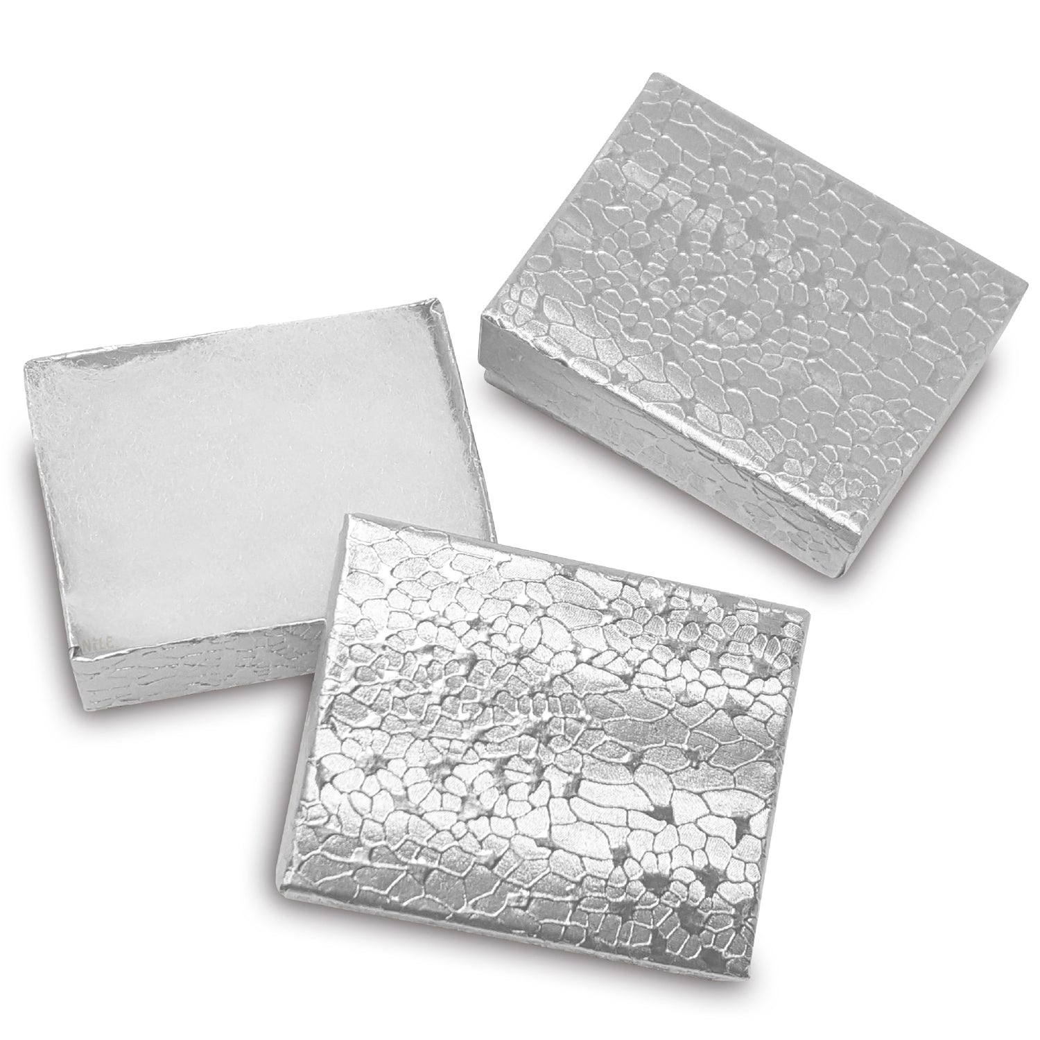 #BX2810 Gold and Silver Color Cotton Fillled Paper Jewelry Boxes