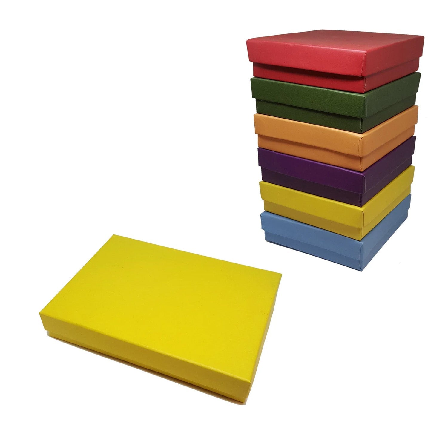 #BX2832-MF Matte Mix Color Paper Cotton Filled Boxes