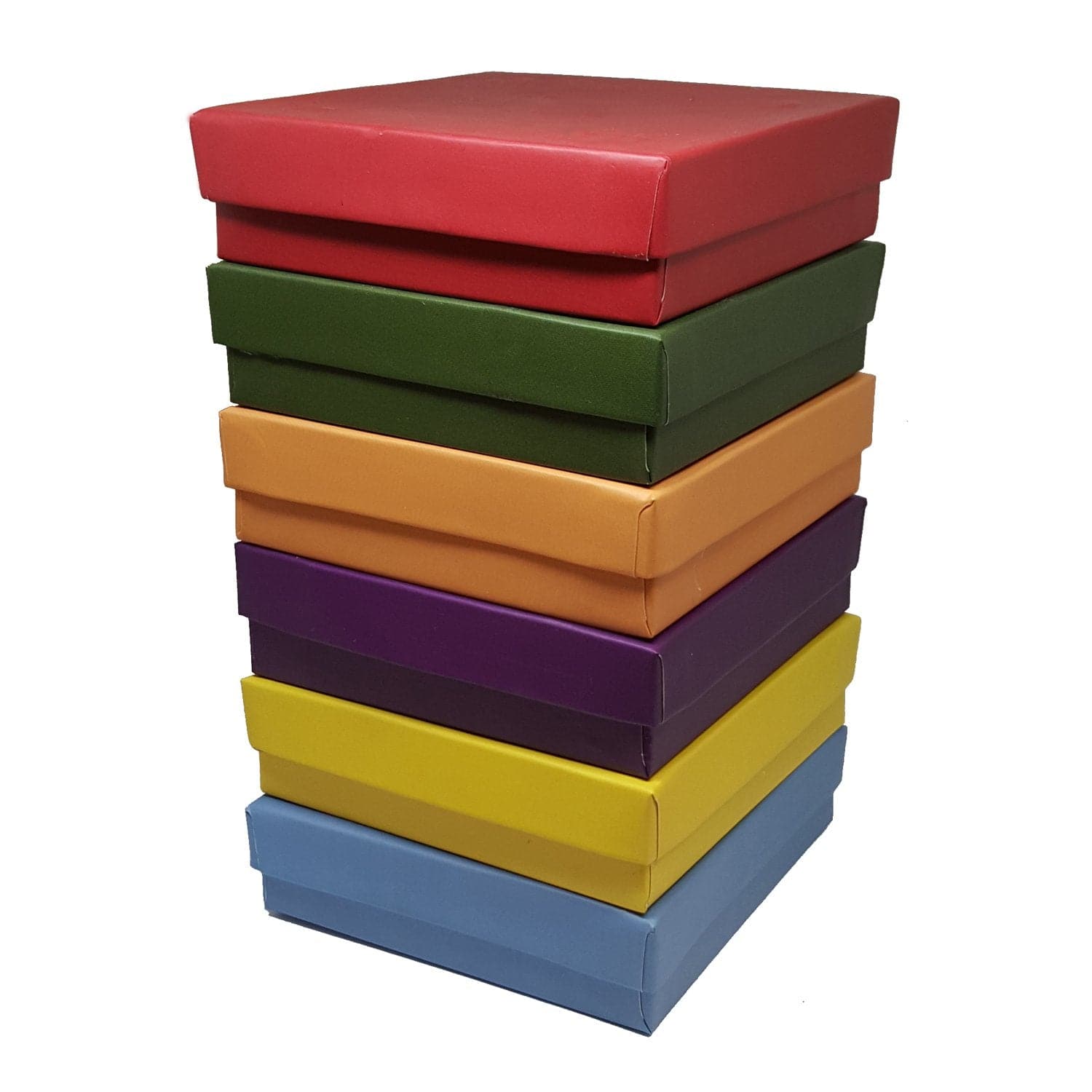 #BX2832-MF Matte Mix Color Paper Cotton Filled Boxes