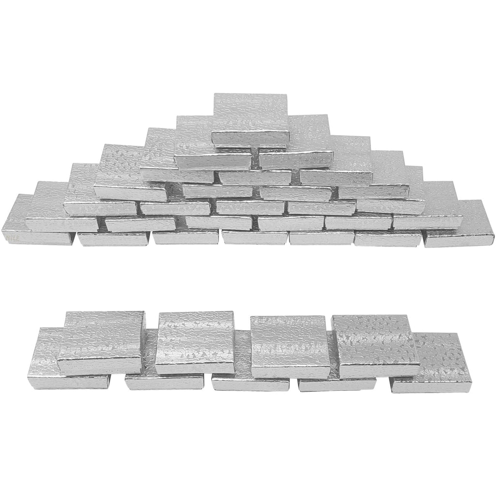 #BX2882 Gold and Silver Color Paper Cotton Filled Boxes