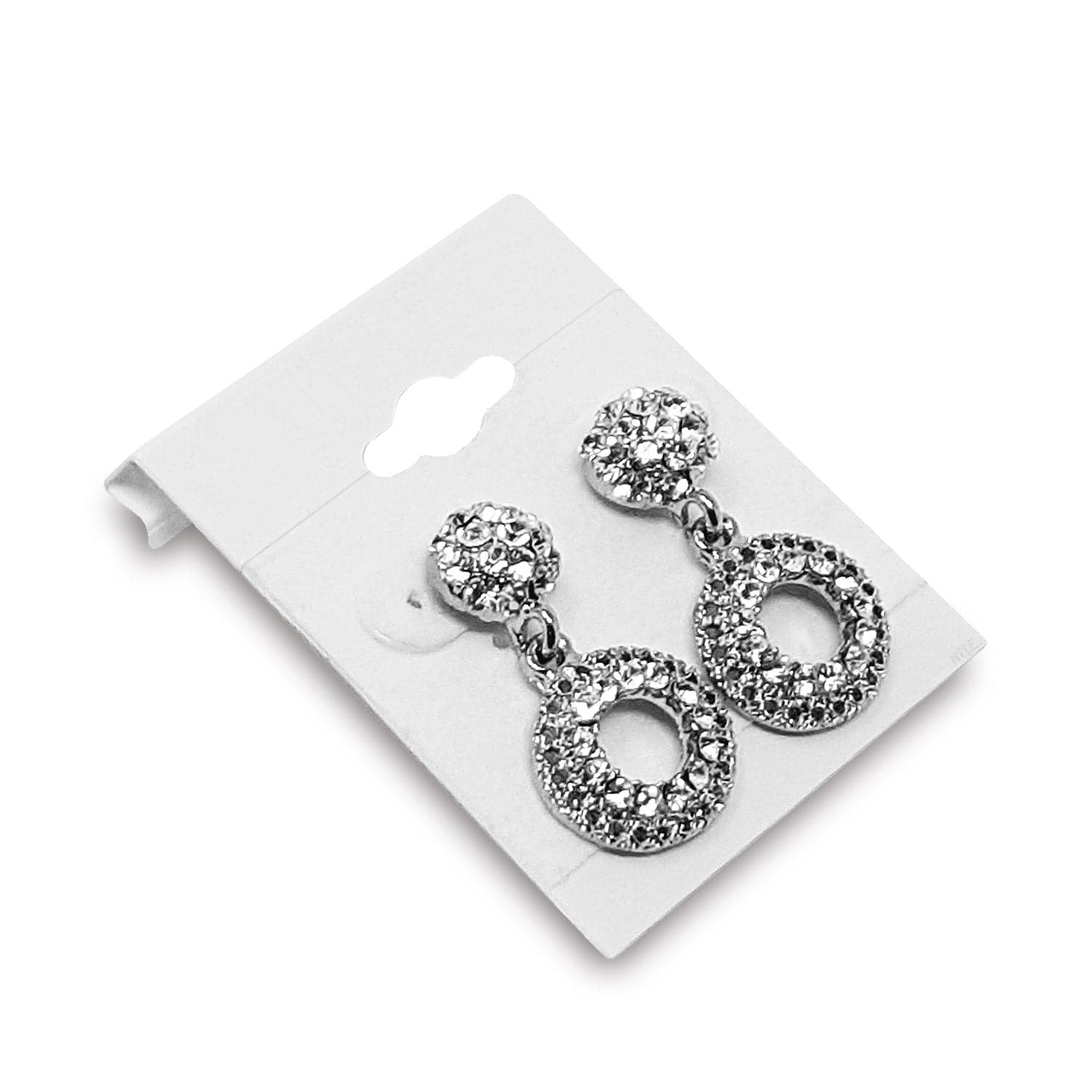 #BX561-1 Plain White Hanging Earring Cards