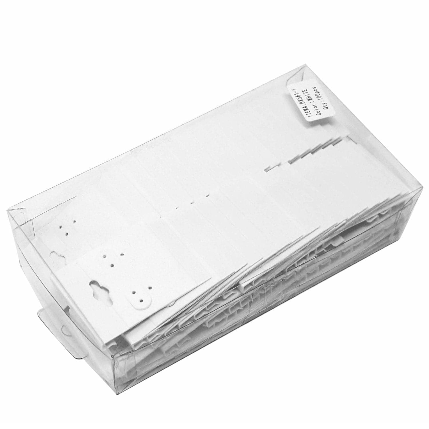 #BX561-1 Plain White Hanging Earring Cards