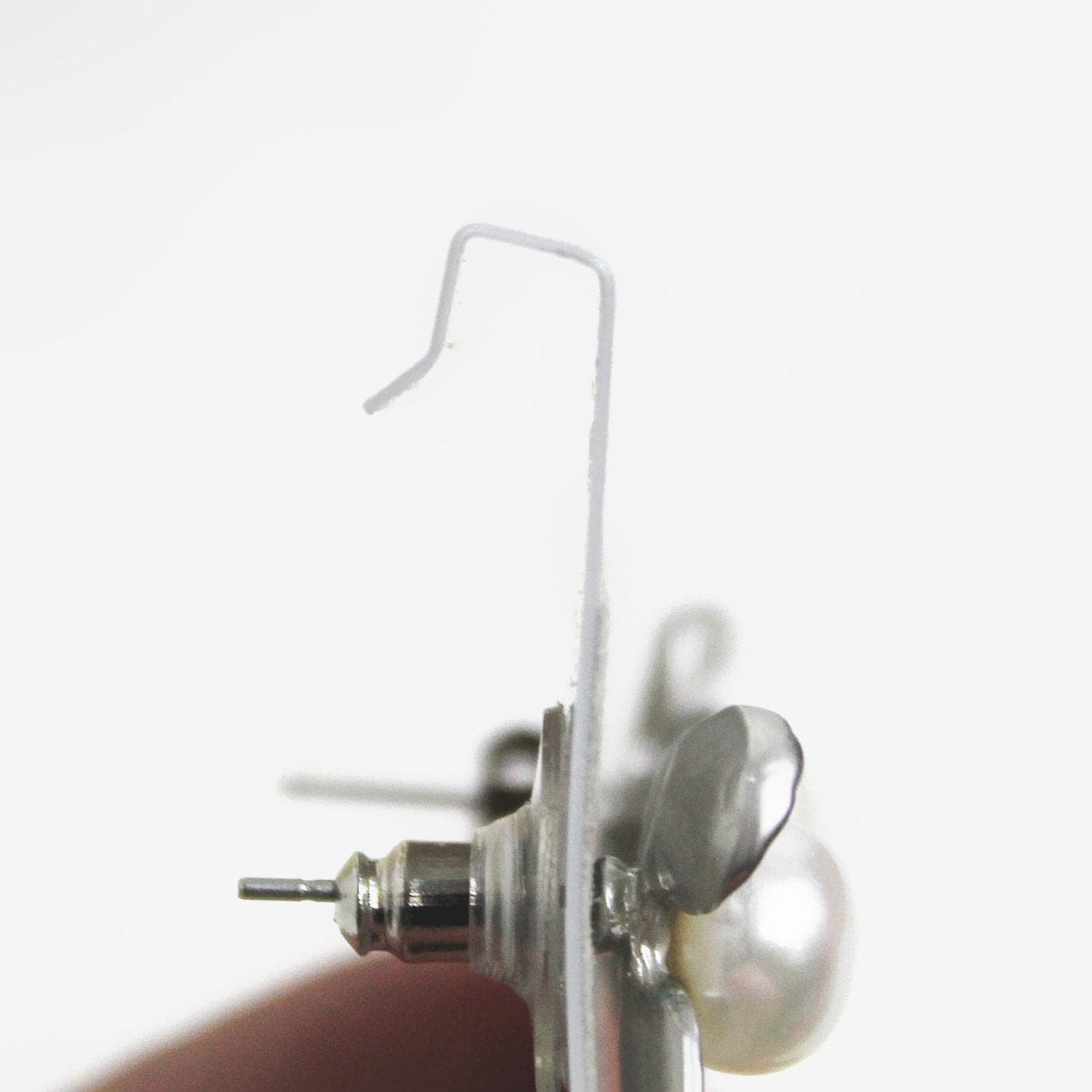 #BX561-1S "Sterling Silver" White Hanging Earring Cards