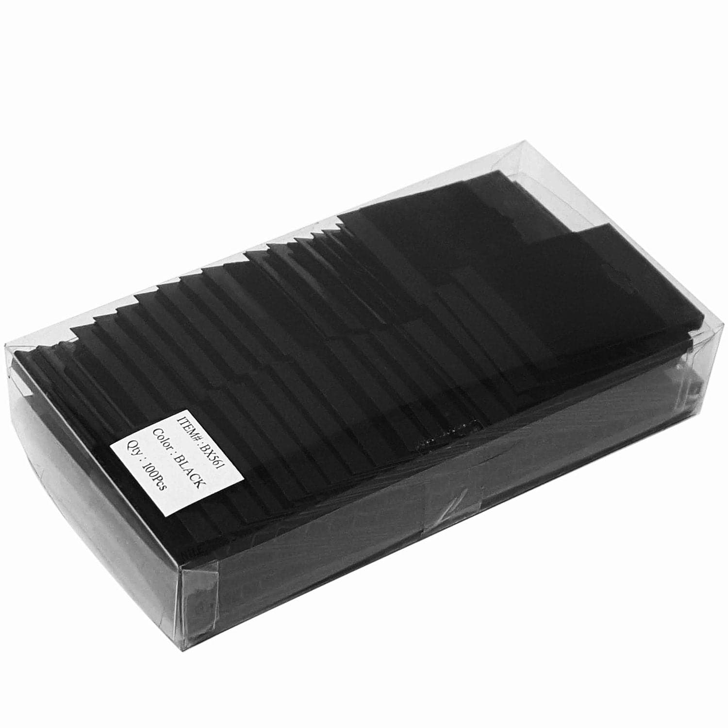 #BX561 Plain Black Hanging Earring Cards