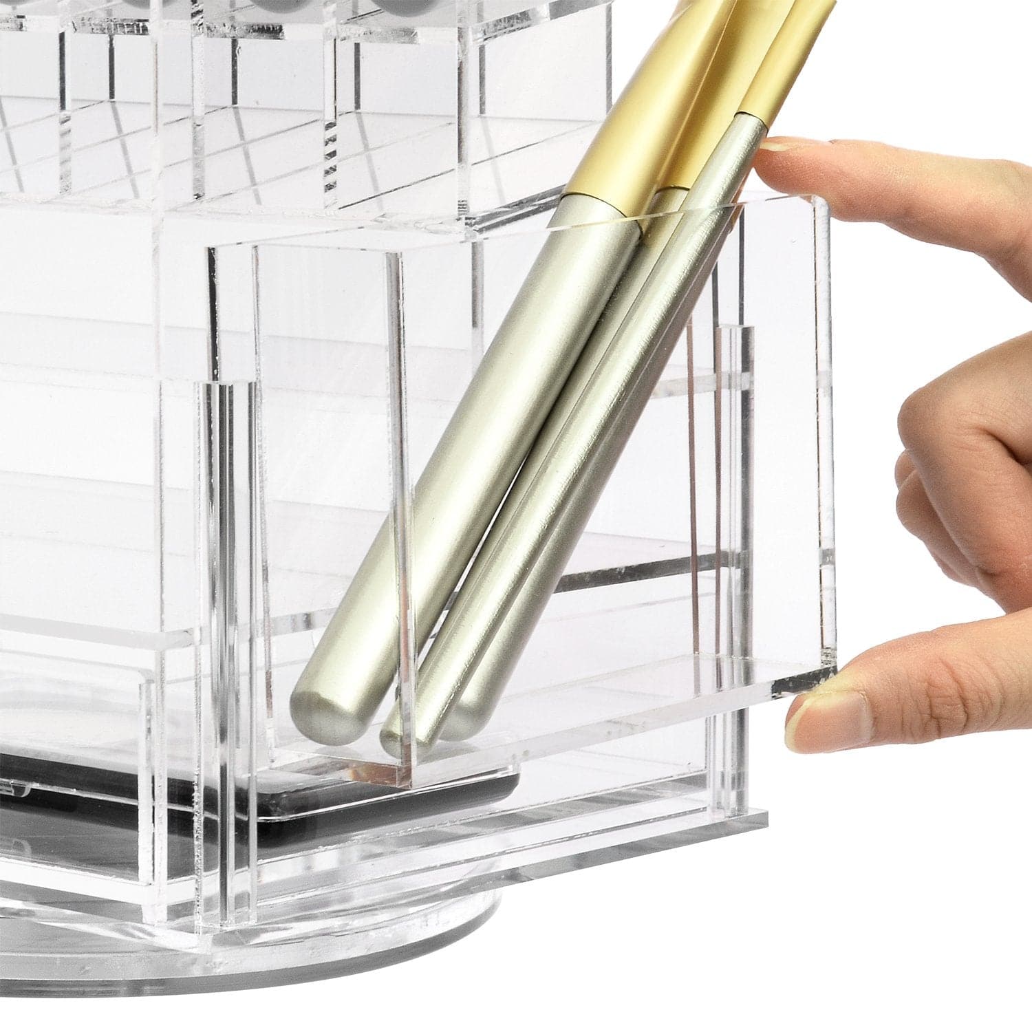 #COM0302CL Acrylic Multi-functional Jewelry Cosmetic Storage Makeup Organizer