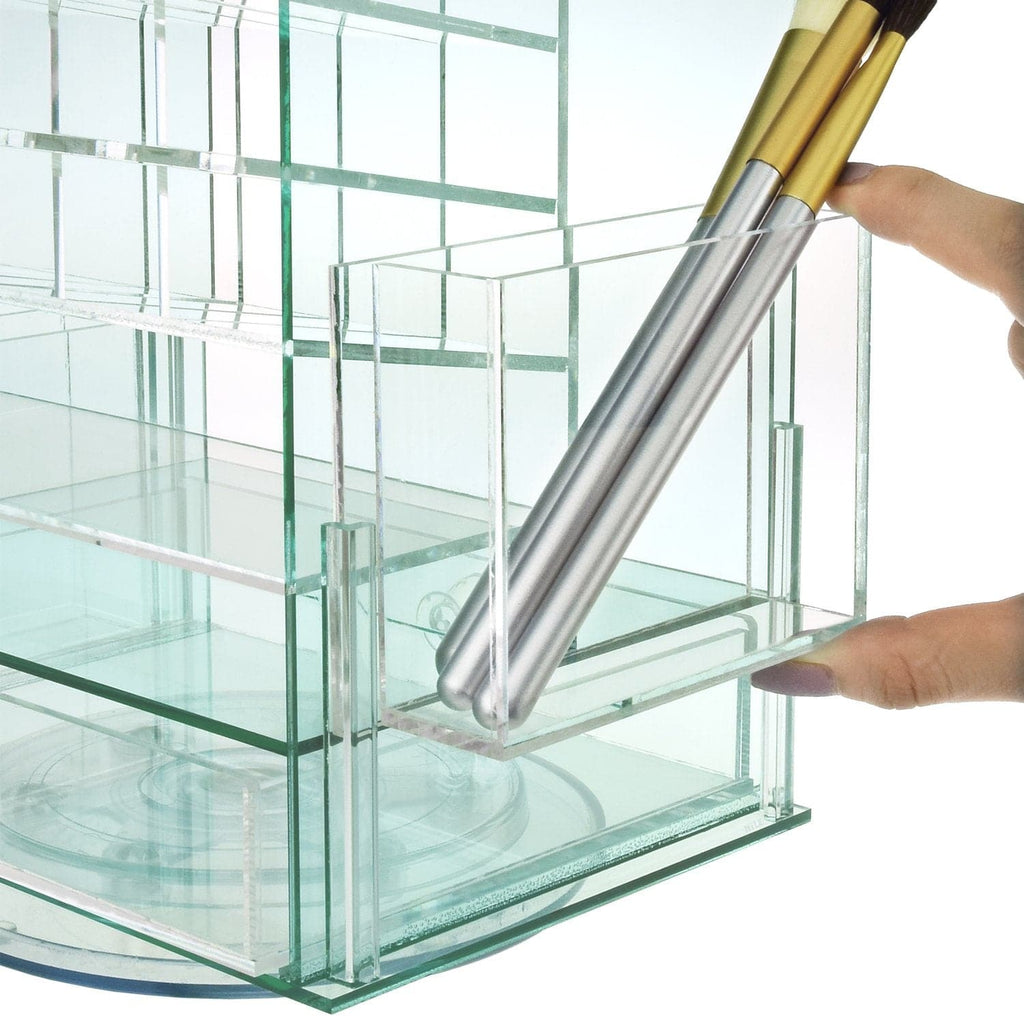 #COM0302GN Acrylic Multi-functional Jewelry Cosmetic Storage Makeup Organizer