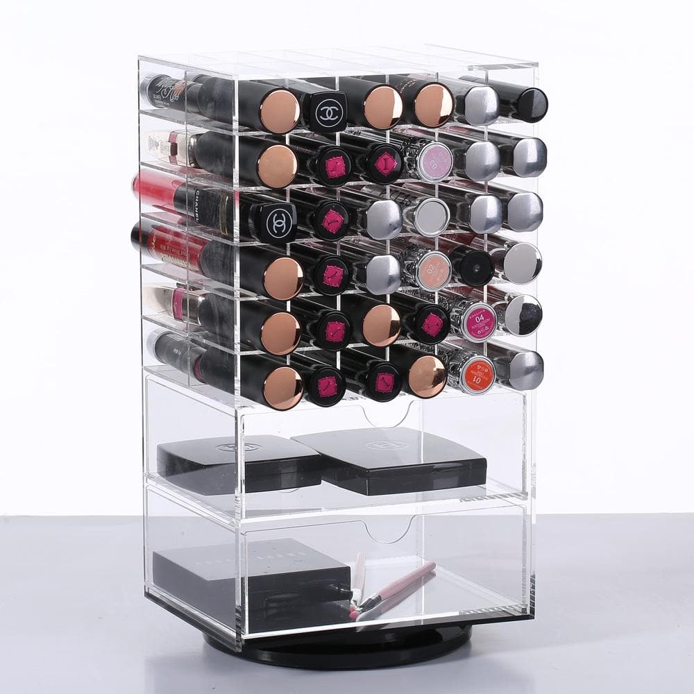 #COM3633-C Premium Acrylic Rotating Makeup Organizer