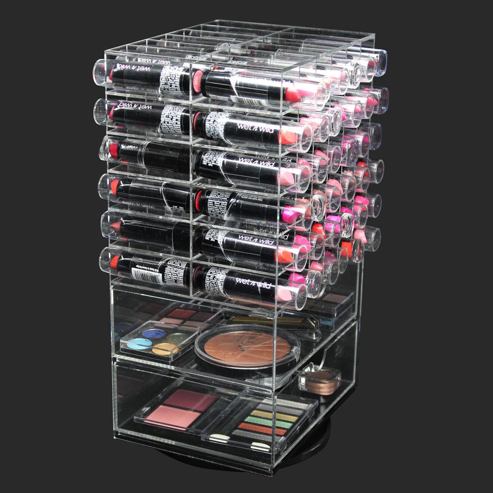 #COM3633-C Premium Acrylic Rotating Makeup Organizer