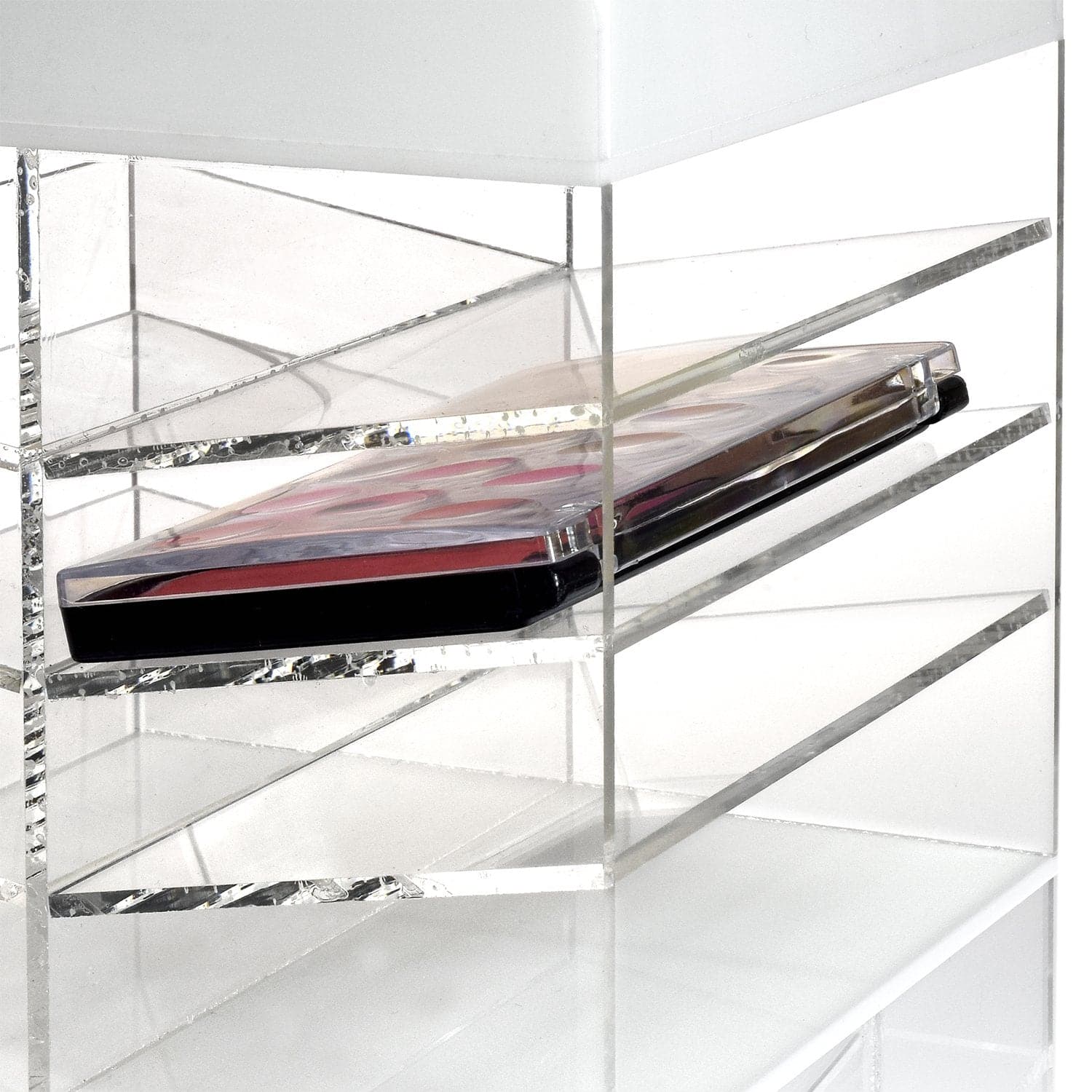 #COM6501 Princess Tiara Design Acrylic Rotating Makeup Organizer