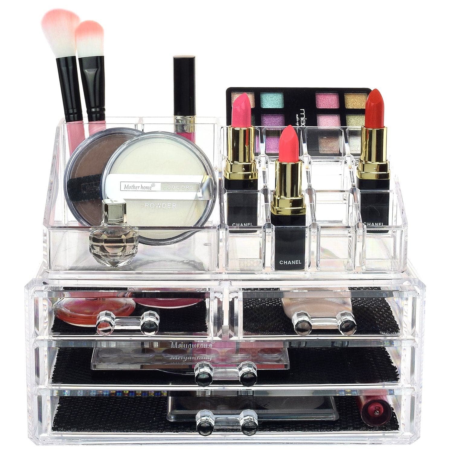 #COMS2915 Acrylic Makeup Organizer & Jewelry Storage Two Pieces Set
