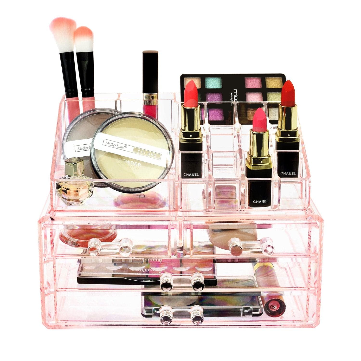 #COMS2915 Acrylic Makeup Organizer & Jewelry Storage Two Pieces Set