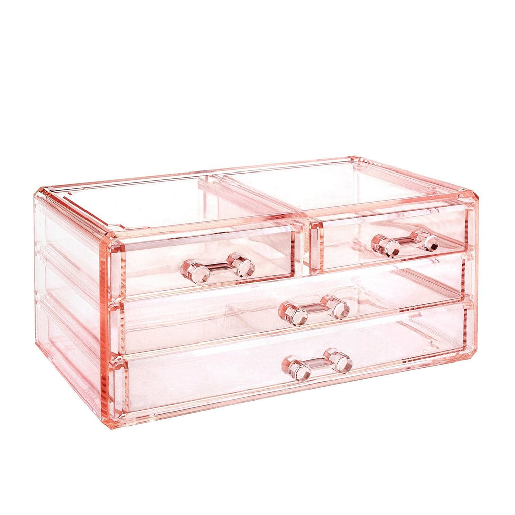 #COMS2915 Acrylic Makeup Organizer & Jewelry Storage Two Pieces Set