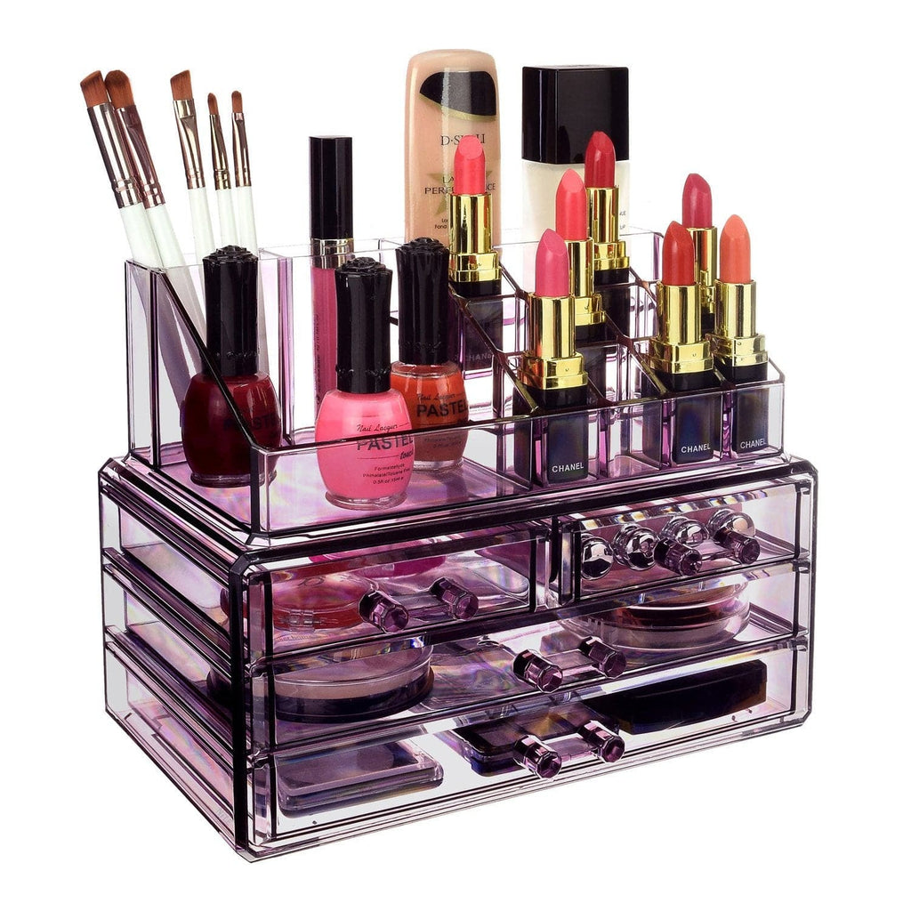 #COMS2915 Acrylic Makeup Organizer & Jewelry Storage Two Pieces Set