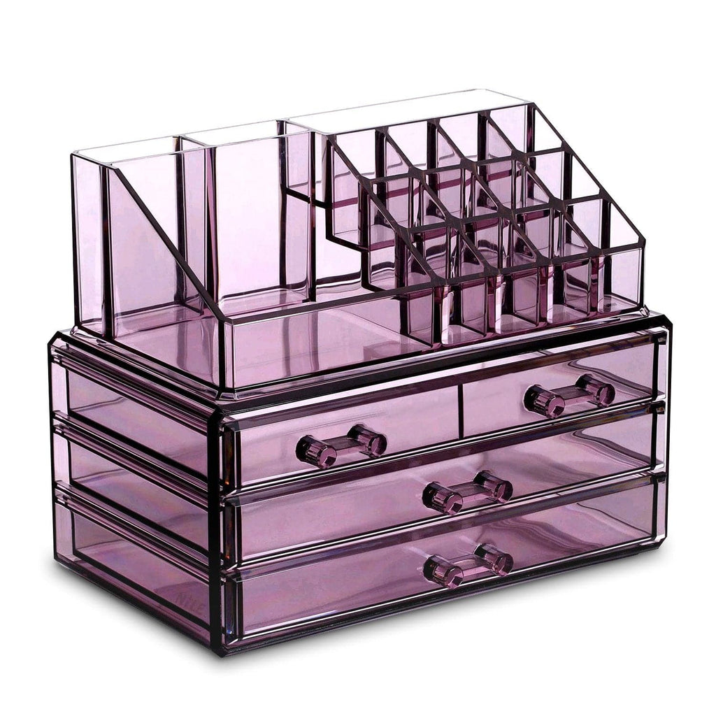 #COMS2915 Acrylic Makeup Organizer & Jewelry Storage Two Pieces Set
