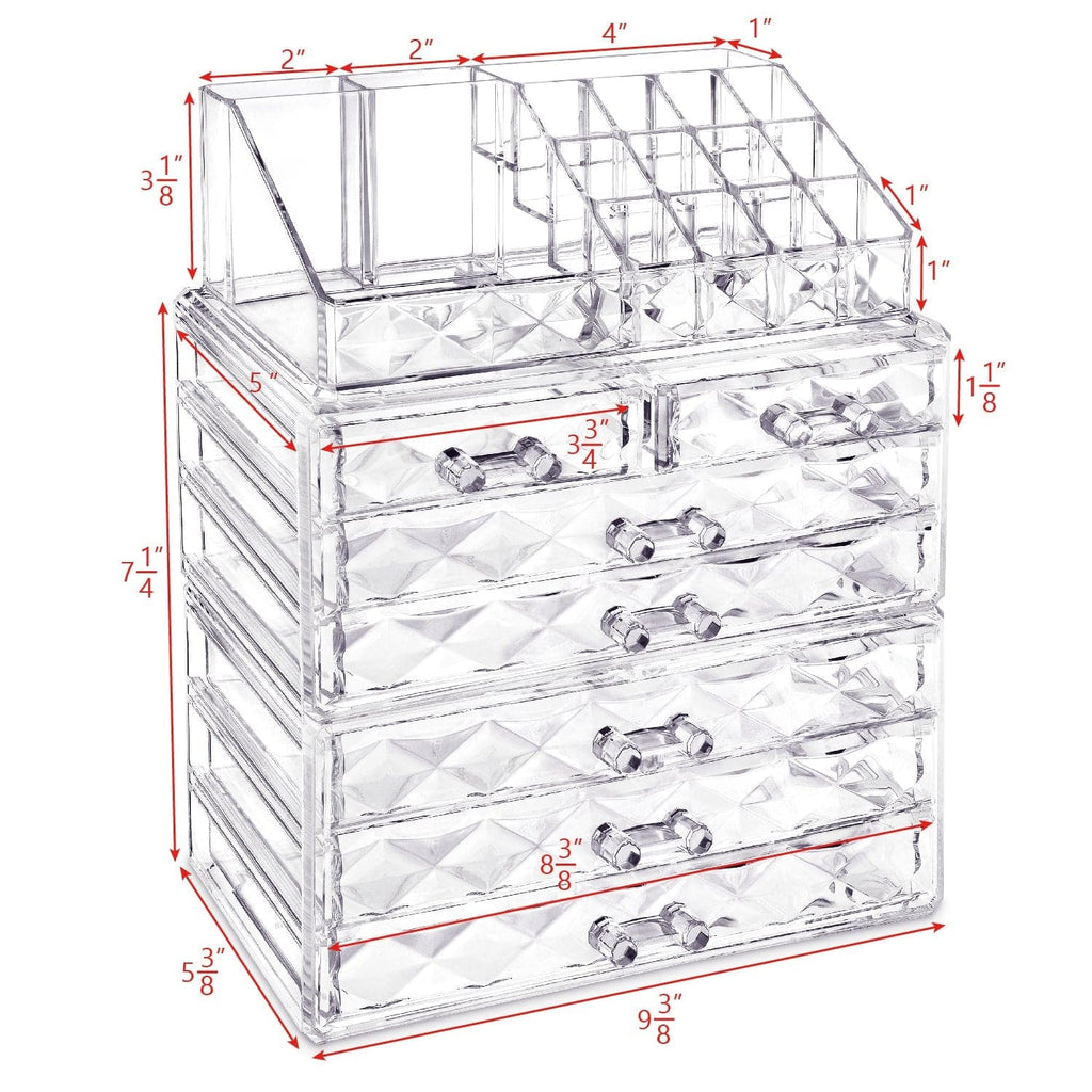 #COMS82460 Diamond Pattern Jewelry & Cosmetic Display Boxes