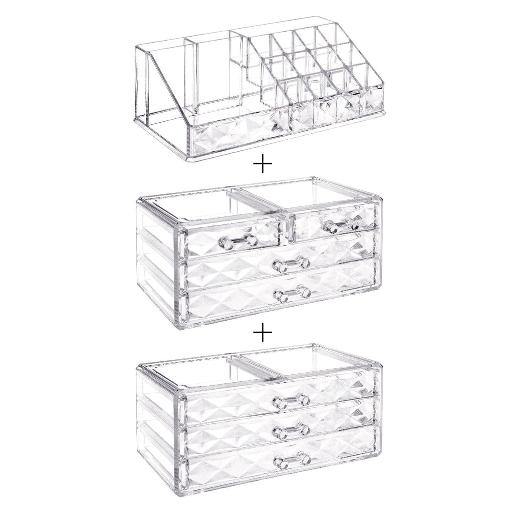 #COMS82460 Diamond Pattern Jewelry & Cosmetic Display Boxes