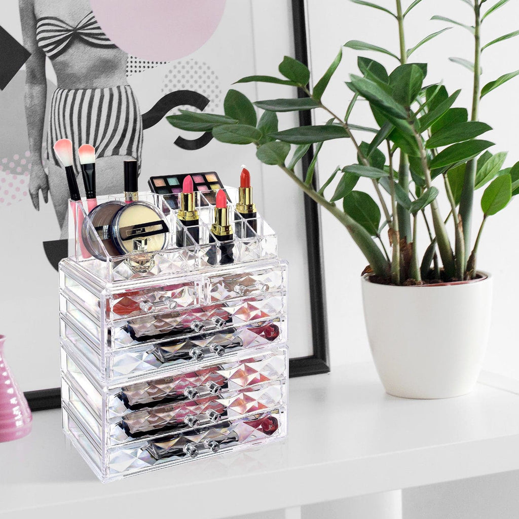 #COMS82460 Diamond Pattern Jewelry & Cosmetic Display Boxes