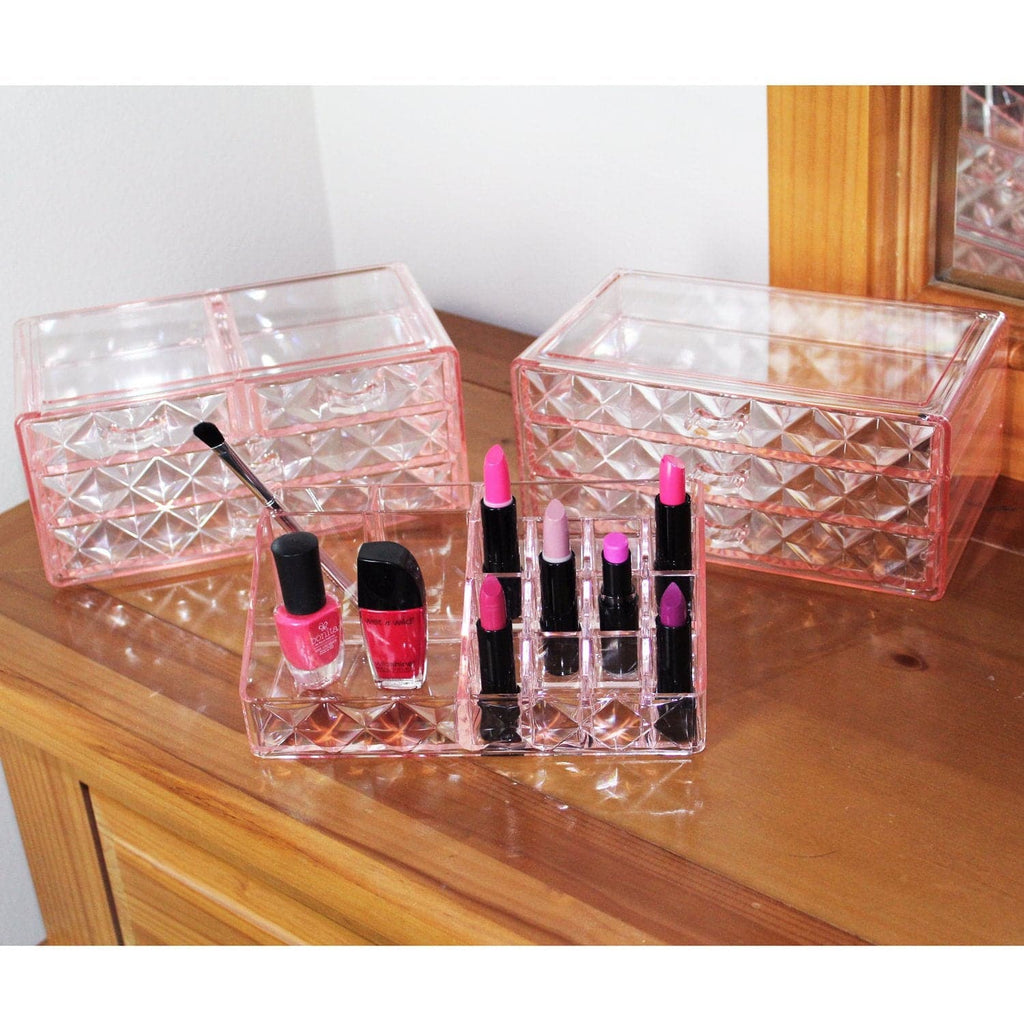 #COMS82460 Diamond Pattern Jewelry & Cosmetic Display Boxes