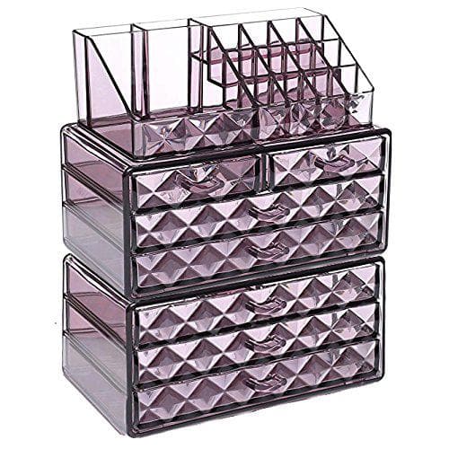 #COMS82460 Diamond Pattern Jewelry & Cosmetic Display Boxes
