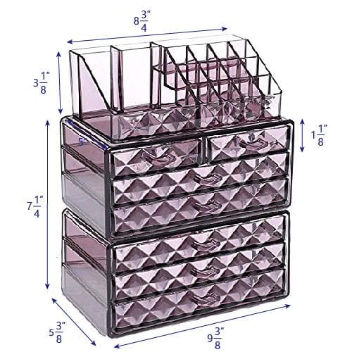 #COMS82460 Diamond Pattern Jewelry & Cosmetic Display Boxes