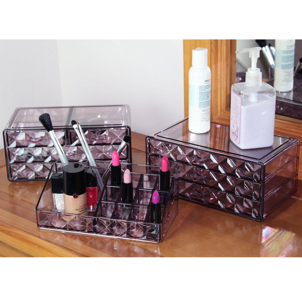 #COMS82460 Diamond Pattern Jewelry & Cosmetic Display Boxes